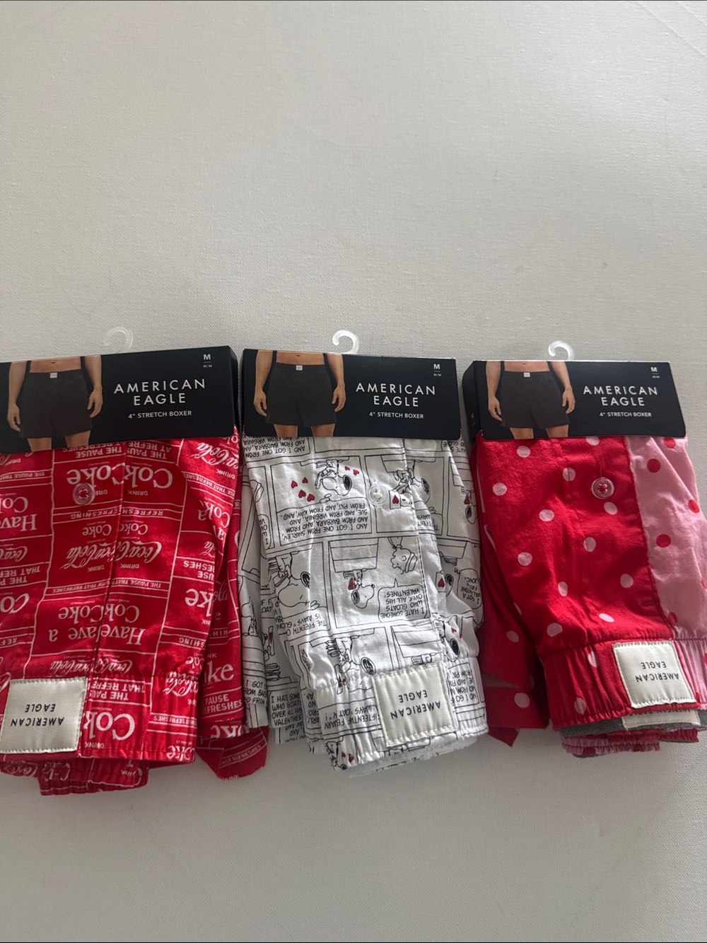American Eagle Boxers Mens Medium 3 Pack